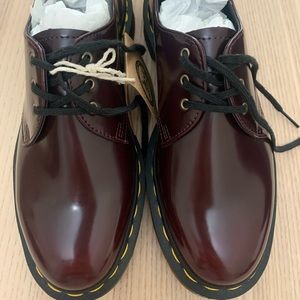 NEW Dr. Martens Vegan 1461 3 Eye Oxford Cherry